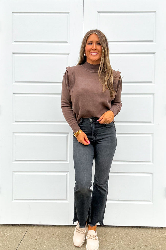 Stay Cozy Sweater Clothing Peacocks & Pearls Cacao S 