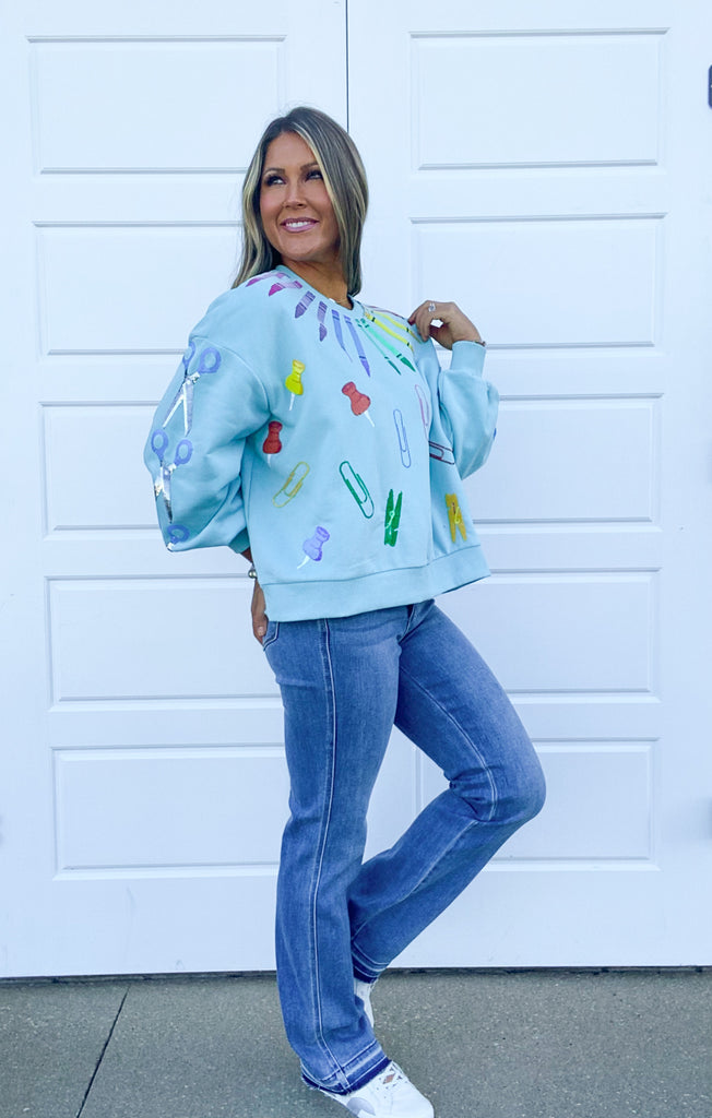 School Supplies Sweatshirt Clothing Queen of Sparkles   
