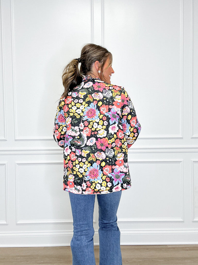 Cottage Floral Quilted Jacket Clothing Peacocks & Pearls   