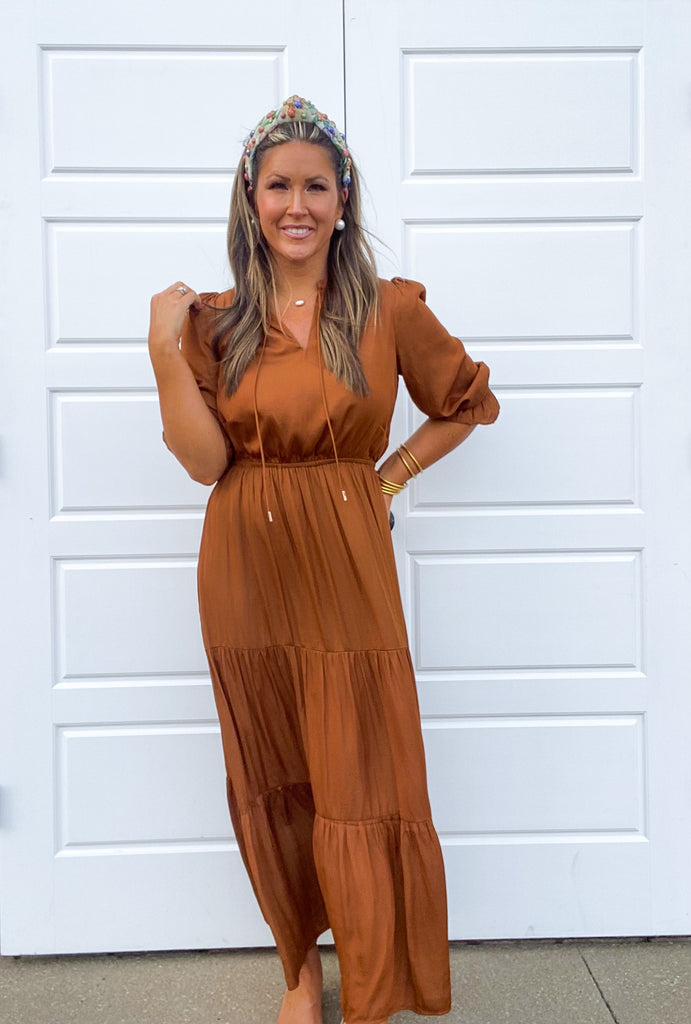 Found It All Maxi Clothing Peacocks & Pearls Toffee XS 