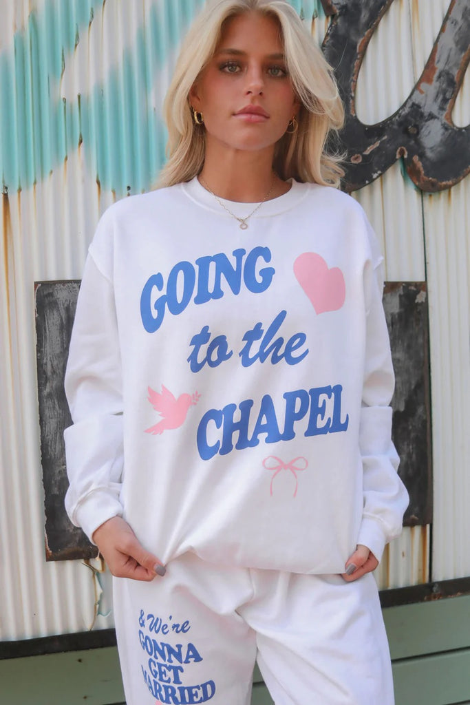 Going To The Chapel Sweatshirt Clothing Peacocks & Pearls   