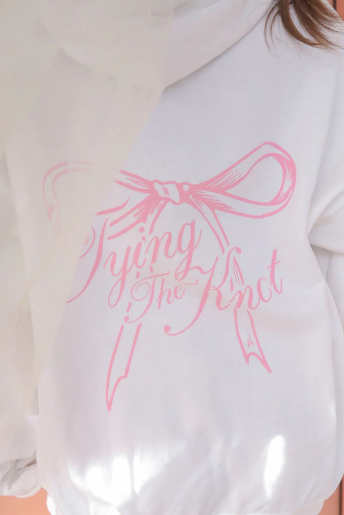 Tying The Knot Hoodie Clothing Peacocks & Pearls White S 