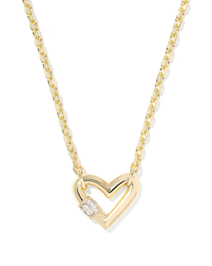 Emery Heart Necklace Jewelry Kendra Scott Gold
