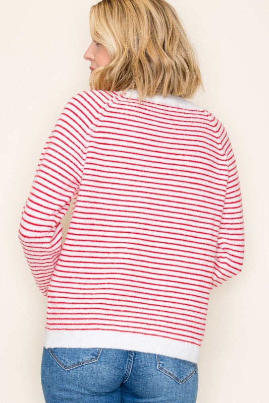 City Girl Stripe Sweater Clothing Peacocks & Pearls