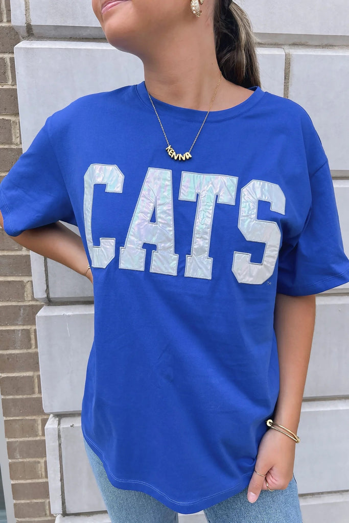 CATS Tee Clothing Peacocks & Pearls Blue XS
