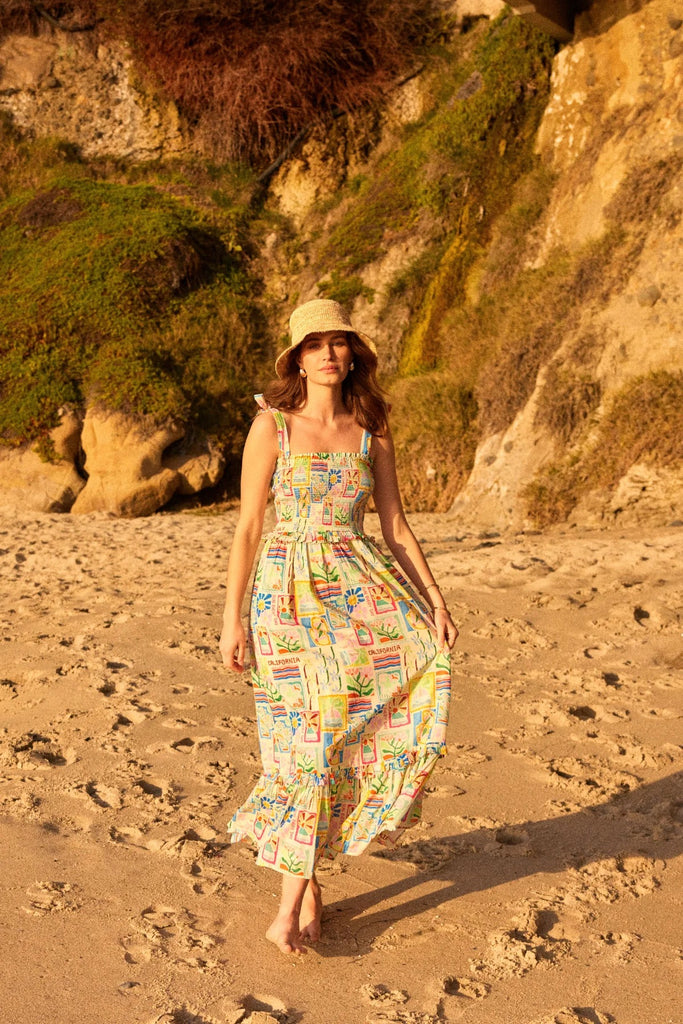 Linda Floral Dress Clothing Peacocks & Pearls