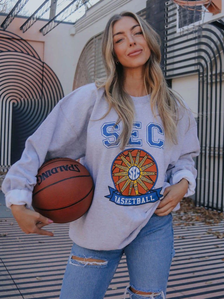 SEC Basketball Sweatshirt Clothing Peacocks & Pearls   