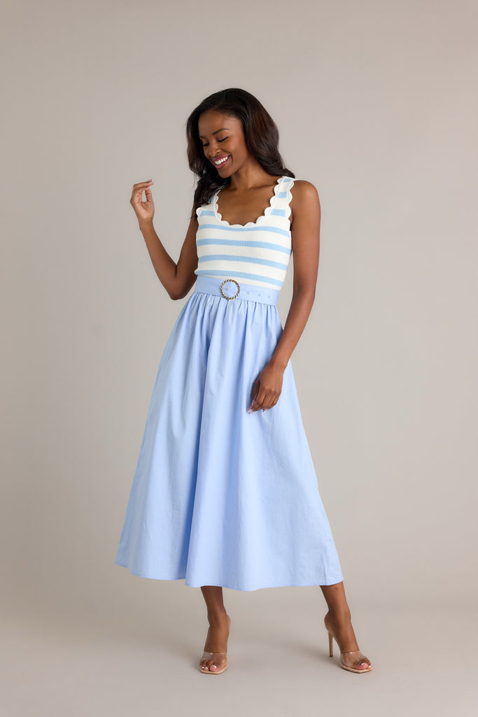 Greer Midi Dress Clothing Peacocks & Pearls