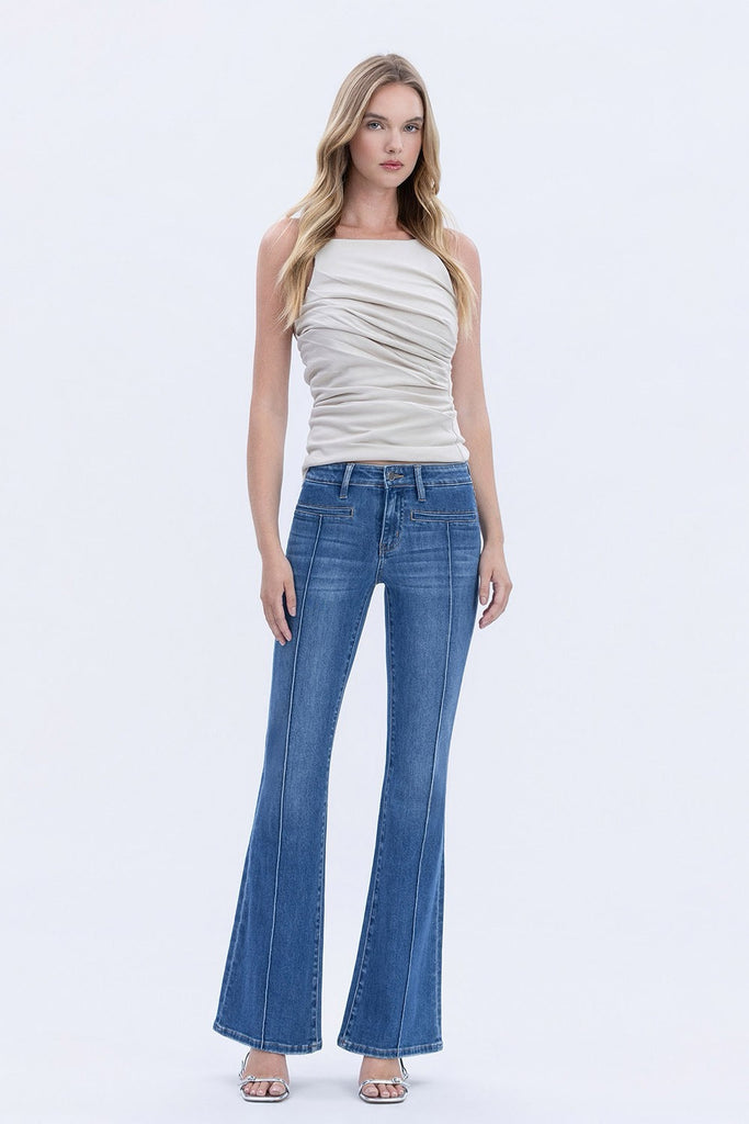 Ramona Flare Jeans Clothing Peacocks & Pearls