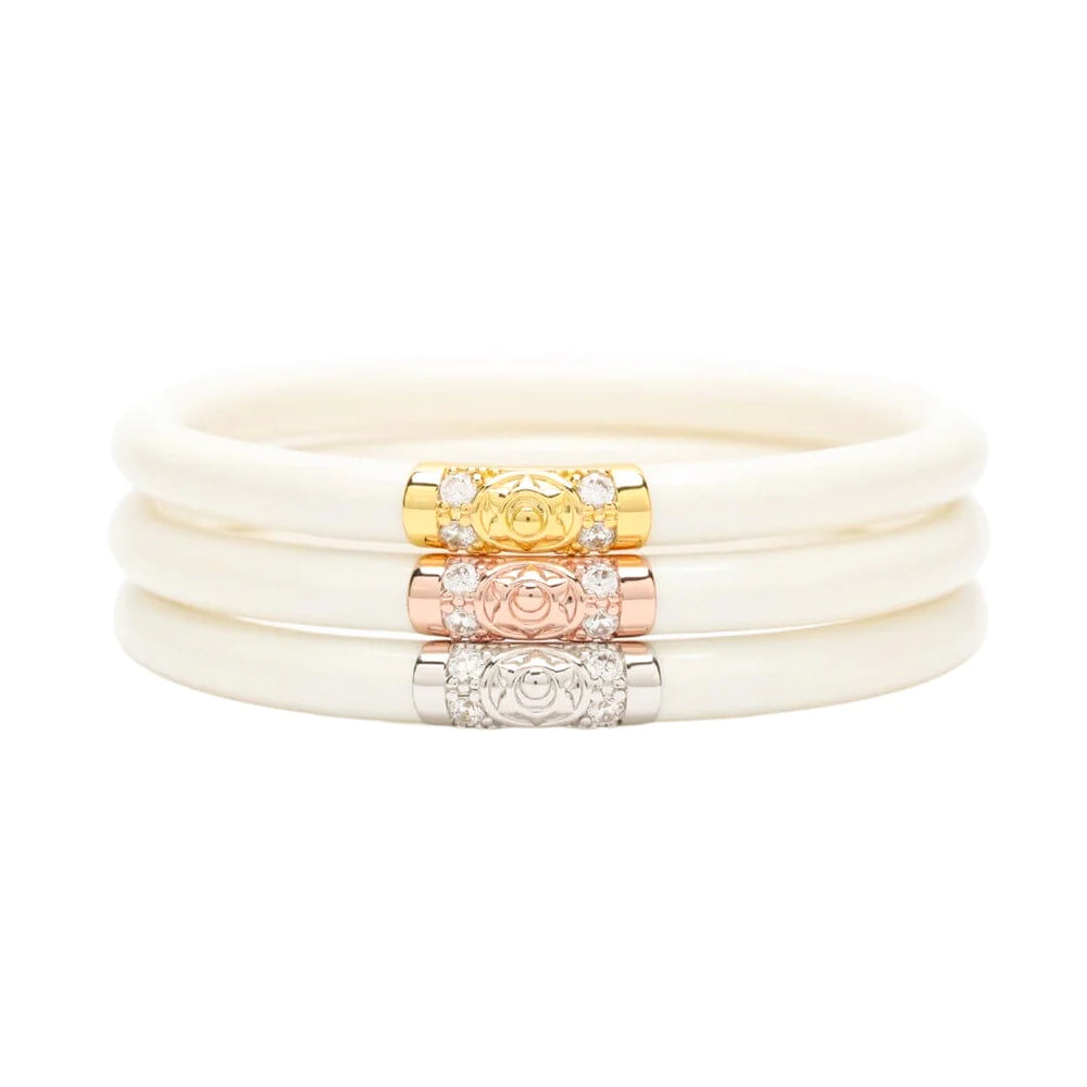 Three Kings All Weather Bangle Jewelry BuDhaGirl Ivory S 