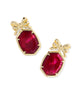 Daphne Bow Drop Earring Jewelry Kendra Scott Dark Burgundy