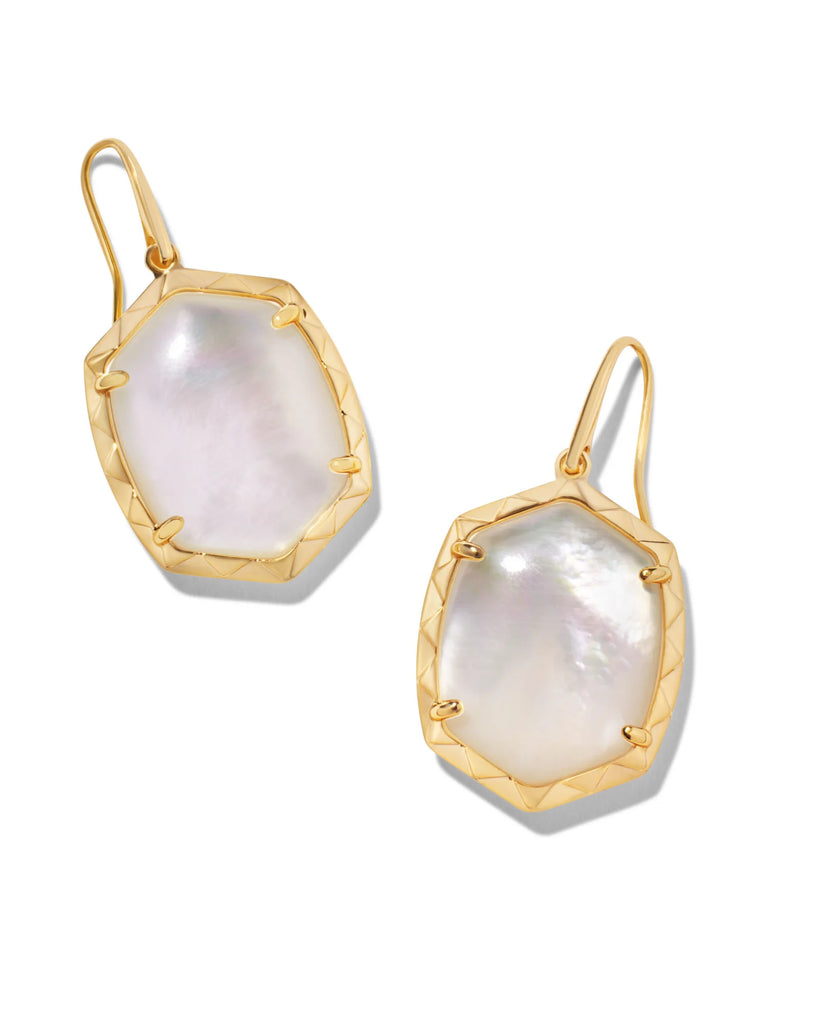 Daphne Drop Earring Jewelry Kendra Scott Gold Ivory Mother of Pearl  