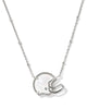 Football Helmet Short Pendant Necklace Jewelry Kendra Scott Silver MOP