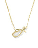 Golf Short Pendant Necklace Jewelry Kendra Scott Gold Ivory MOP