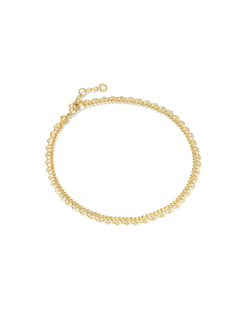 Mallory Rose Anklet Jewelry Kendra Scott Gold