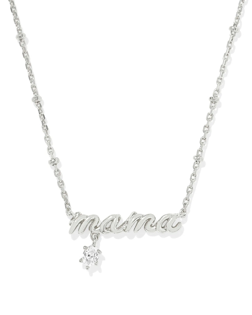 Mama Crystal Pendant Jewelry Kendra Scott Silver