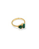Tatum Band Ring Jewelry Kendra Scott Gold Green Mix 6
