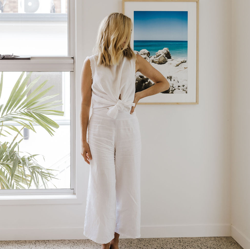 Ziggy Linen Top Clothing Peacocks & Pearls