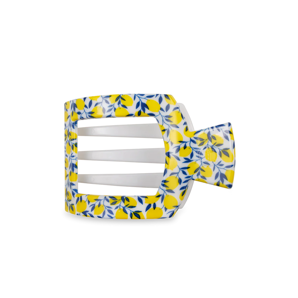 Flat Square Hair Clip Accessories Teleties Small Limoncello
