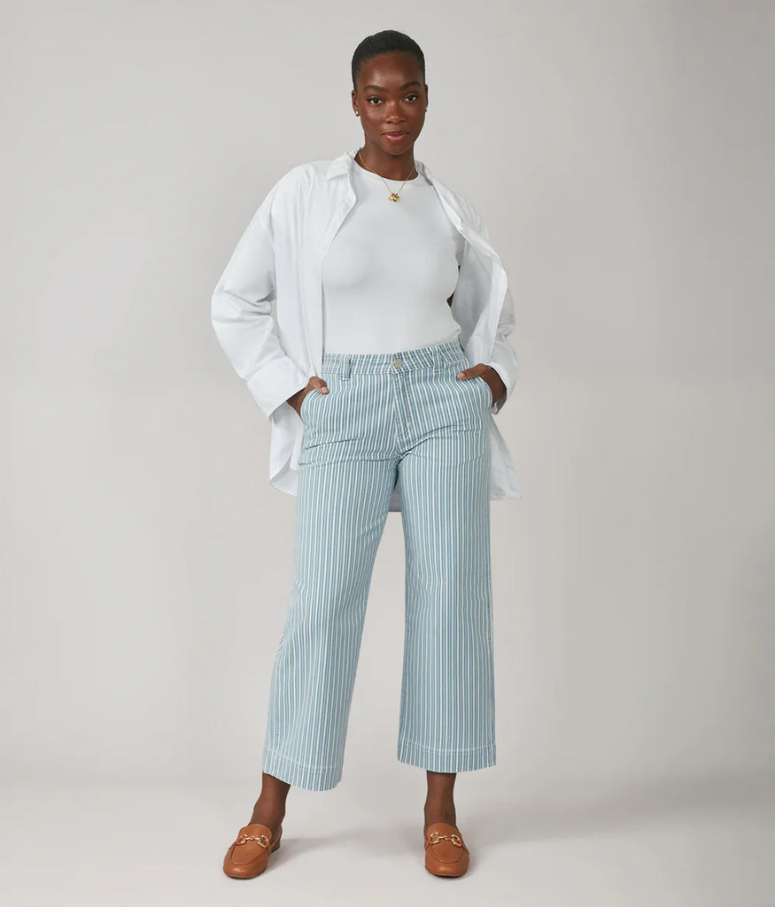 Colette Striped Jean Clothing Peacocks & Pearls