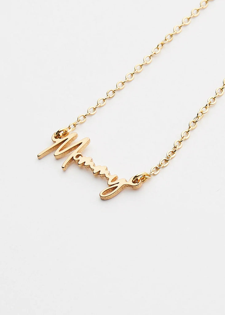 Mommy Necklace Jewelry Peacocks & Pearls Gold