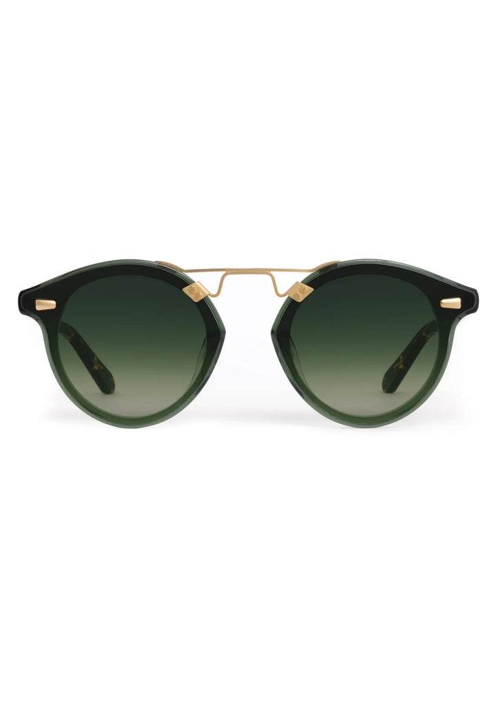 STL NYLON - Bottle Green + Zulu 18K Glasses Peacocks & Pearls Owensboro