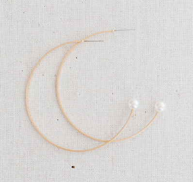Athens Earrings  Peacocks & Pearls Gold  