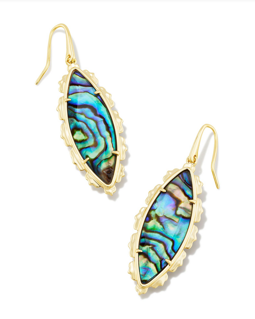 Genevieve Drop Earrings Jewelry Kendra Scott Gold Abalone  