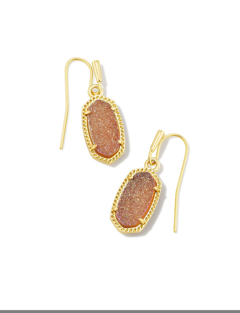 Lee Drusy Earring Jewelry Kendra Scott Gold Spice Drusy  