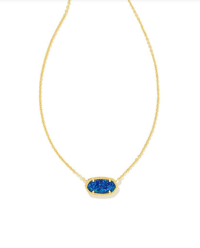 Elisa Opal Necklace Jewelry Kendra Scott Gold Cobalt Blue Opal  