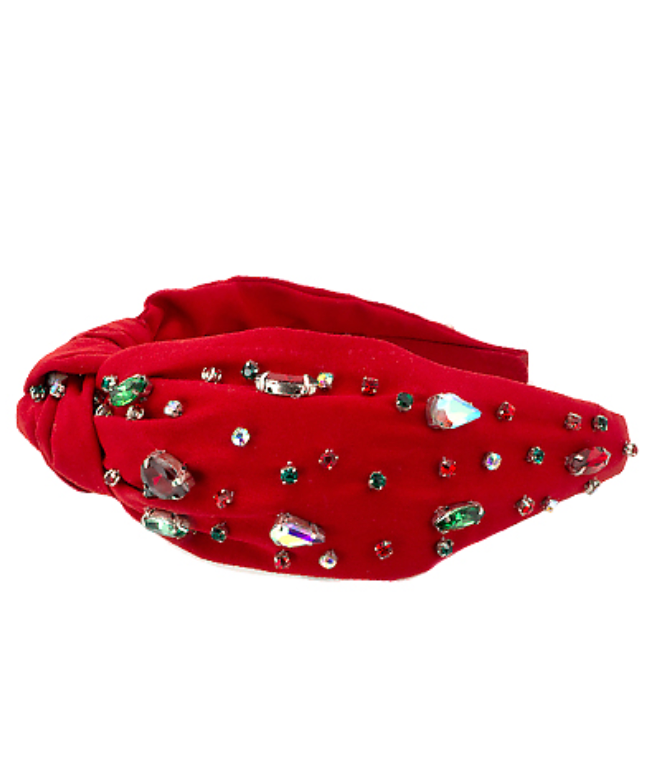 Christmas Stones Headband Accessories Peacocks & Pearls   