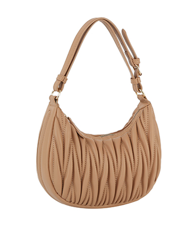 The Reese Handbag Bags Peacocks & Pearls Tan  