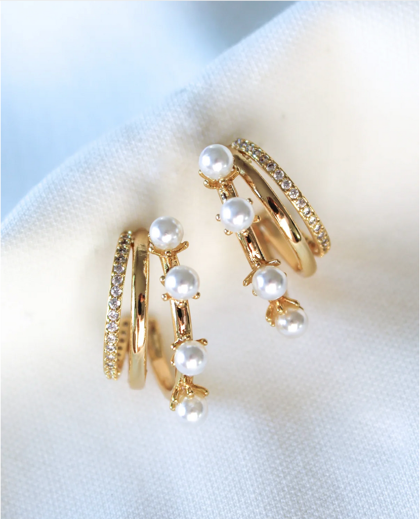 Hattie Pearl Jewelry Peacocks & Pearls Gold  