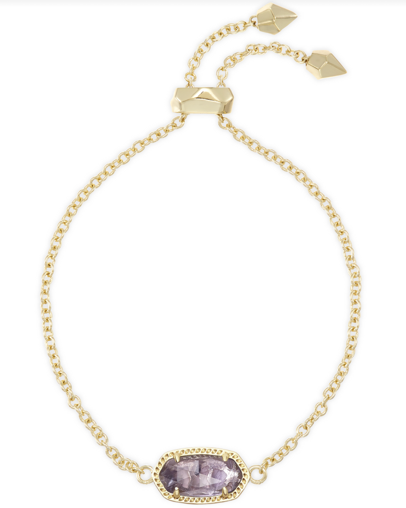Elaina Bracelet Jewelry Kendra Scott Gold Amethyst  