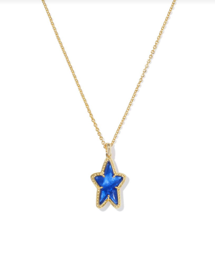 Ada Star Pendant Jewelry Kendra Scott Gold Cobalt Illusion  