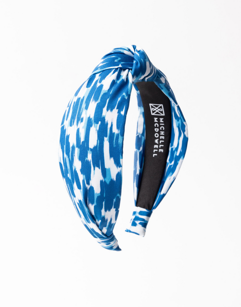 Tailgate Time Headband Sale Peacocks & Pearls Blue