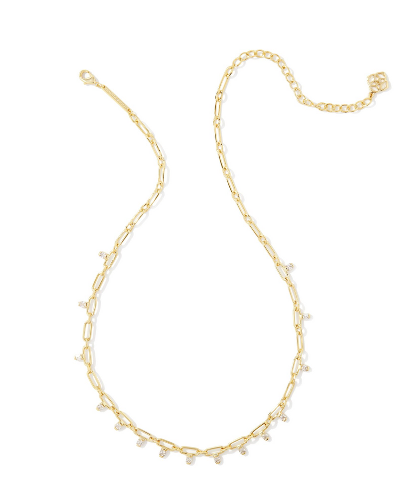 Lindy Crystal Chain Necklace Jewelry Kendra Scott   