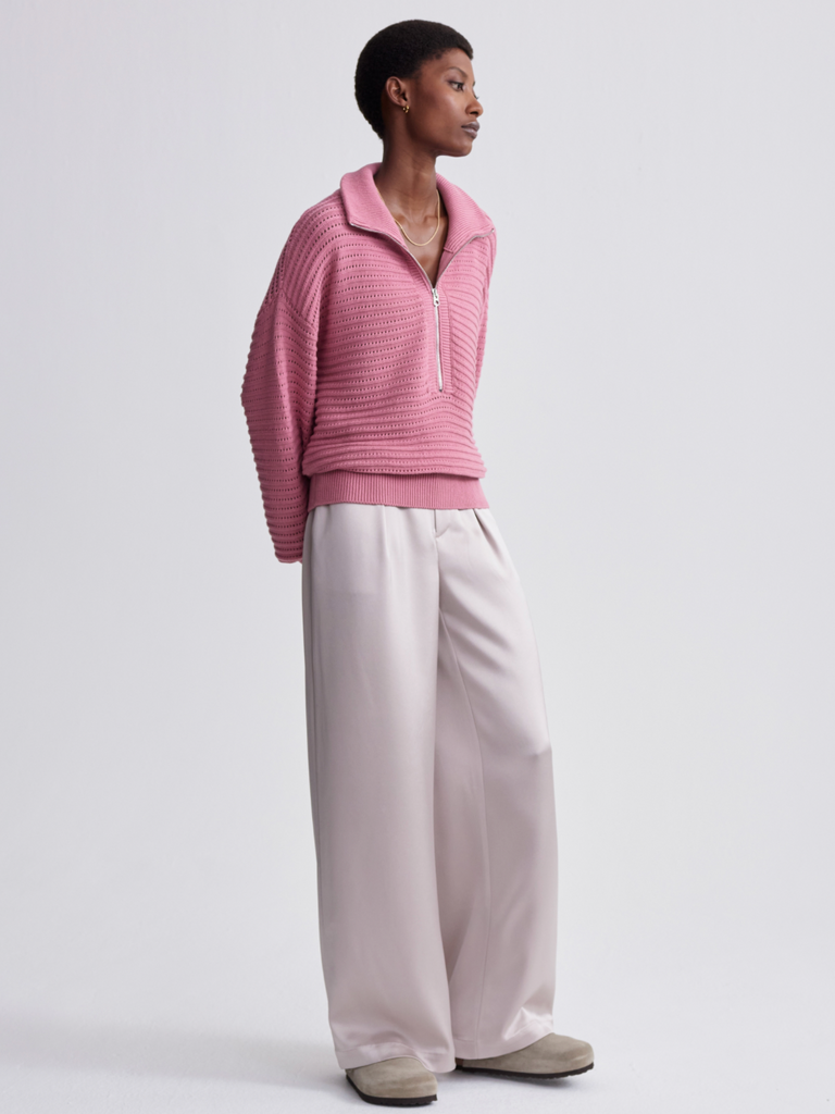 Tara Pointelle Half Zip Sale Varley
