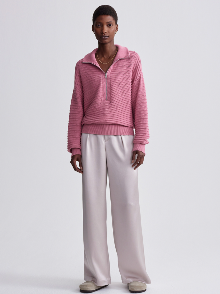 Tara Pointelle Half Zip Sale Varley