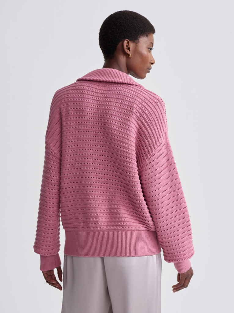Tara Pointelle Half Zip Sale Varley