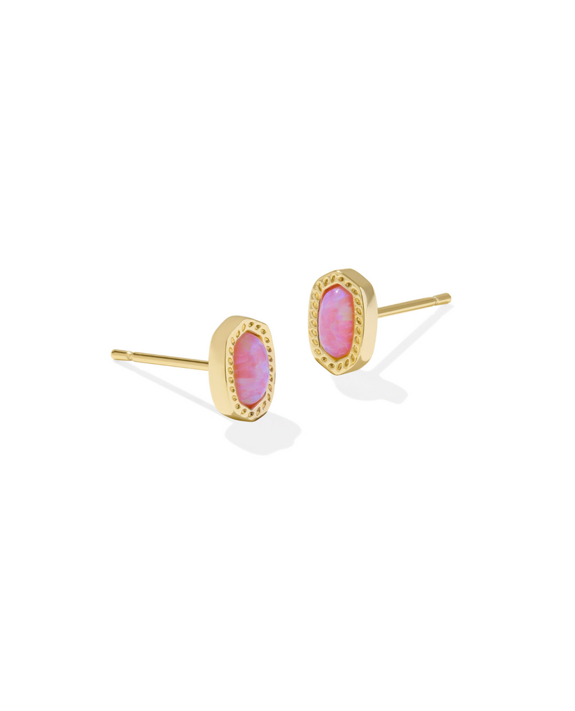 Mini Ellie Stud Jewelry Kendra Scott Gold Carnation Opal