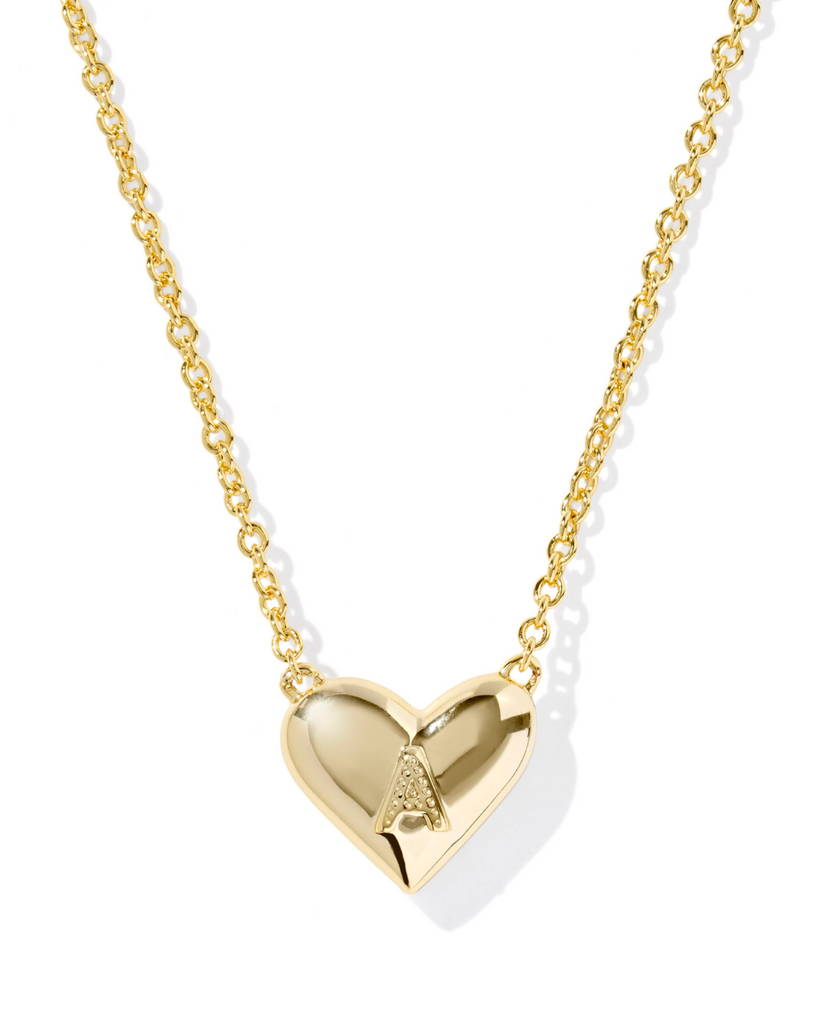 Reversible Letter Heart Pendant Jewelry Kendra Scott