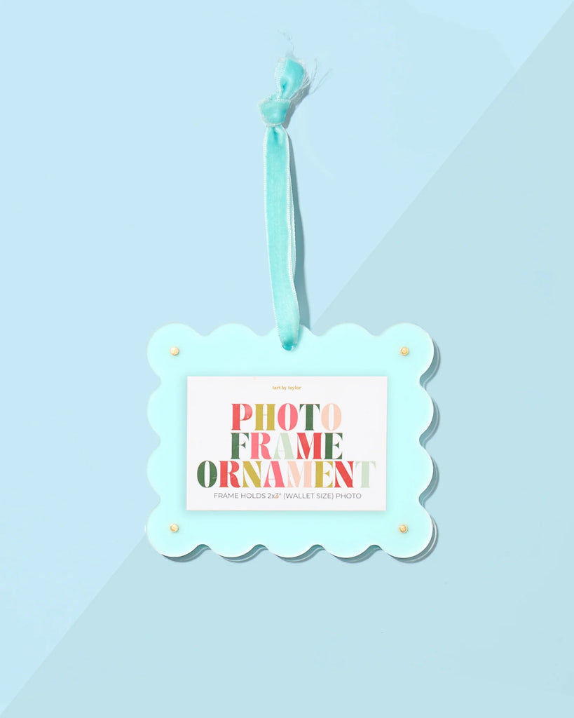 Mini Frame Ornaments Home Peacocks & Pearls Seafoam