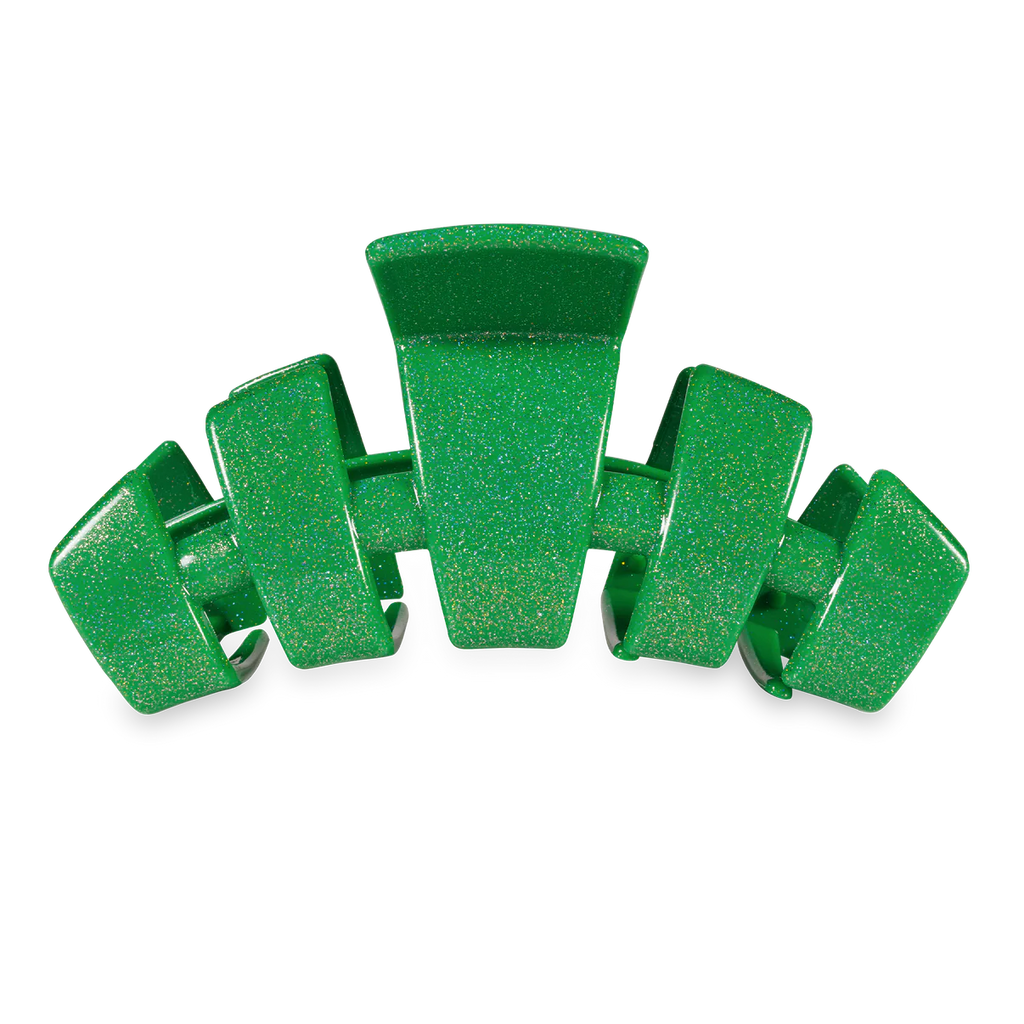 Classic Claw Hair Clip Accessories Teleties Small Shamrock Shimmer
