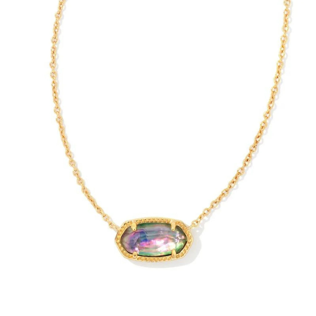Elisa Necklace Jewelry Kendra Scott Gold Lilac Abalone  