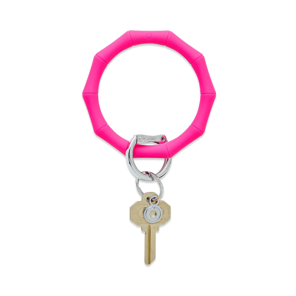 Silicone Big O Key Ring Accessories Peacocks & Pearls Tickled Pink Bamboo  
