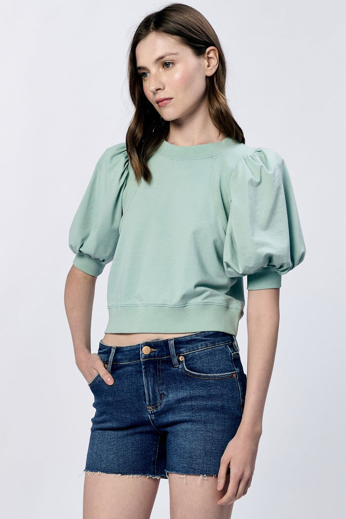 Melina Puff Sleeve Top Clothing Peacocks & Pearls