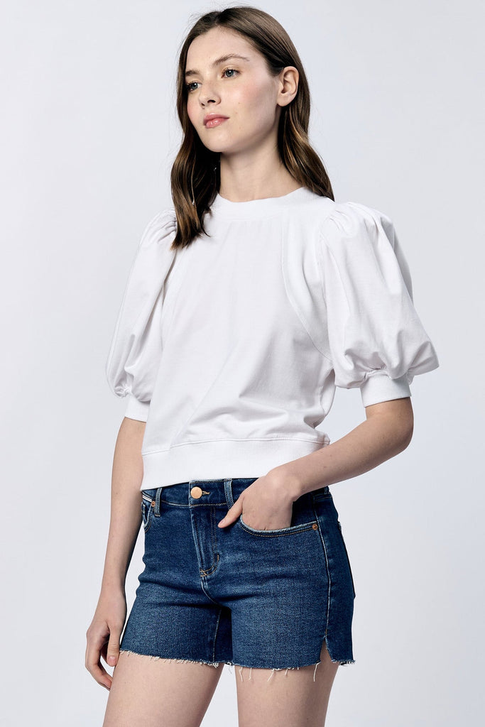 Melina Puff Sleeve Top Clothing Peacocks & Pearls