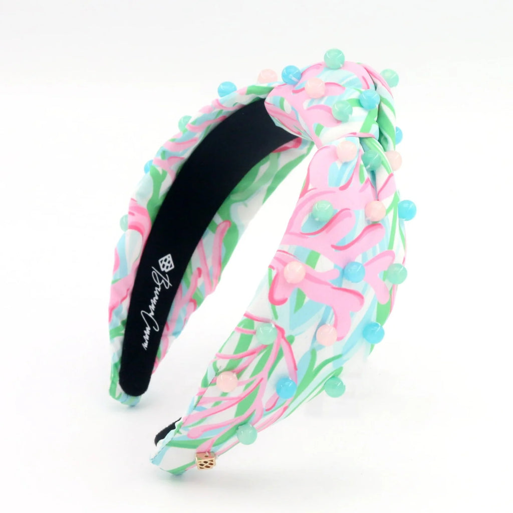 Bright Coral Reef Headband Accessories Brianna Cannon Multi  