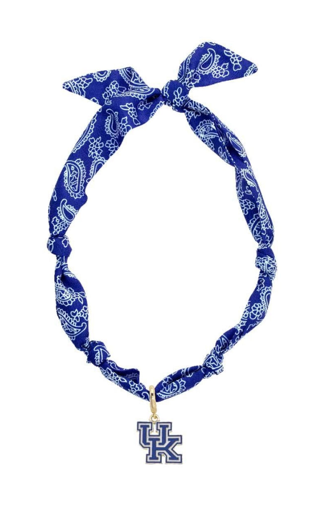 Kentucky Wildcats Logo Scarf Necklace Jewelry Peacocks & Pearls